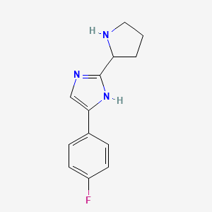 4-(4-fluorophenyl)-2-(pyrrolidin-2-yl)-1H-imidazole
