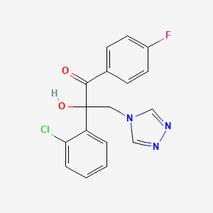 1-Propanone, 2-(2-chlorophenyl)-1-(4-fluorophenyl)-2-hydroxy-3-(4H-1,2,4-triazol-4-yl)-