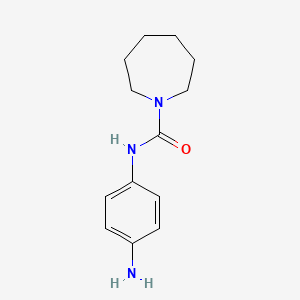 molecular formula C13H19N3O B1518043 N-(4-氨基苯基)氮杂环庚烷-1-甲酰胺 CAS No. 1156592-50-5