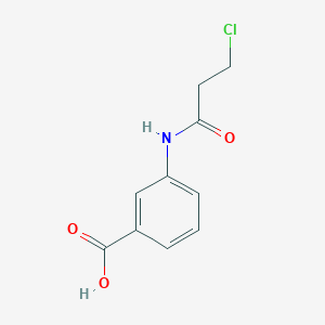 molecular formula C10H10ClNO3 B1518044 3-[(3-氯代丙酰基)氨基]苯甲酸 CAS No. 1153810-62-8