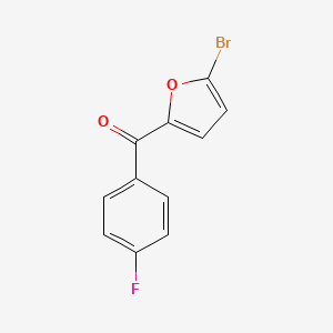 molecular formula C11H6BrFO2 B1518055 2-溴-5-(4-氟苯甲酰)呋喃 CAS No. 500365-83-3