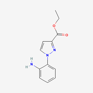 ethyl 1-(2-aminophenyl)-1H-pyrazole-3-carboxylate