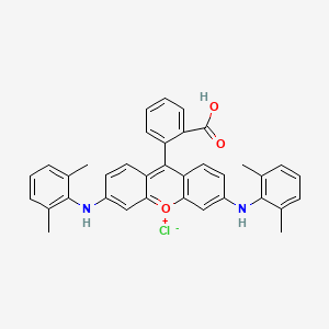 9-(2-Carboxyphenyl)-3,6-bis((2,6-dimethylphenyl)amino)xanthylium chloride