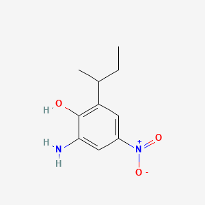 2-Amino-6-(1-methylpropyl)-4-nitrophenol