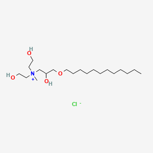 (3-(Dodecyloxy)-2-hydroxypropyl)bis(2-hydroxyethyl)methylammonium chloride