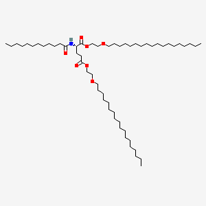 Bis(2-(octadecyloxy)ethyl) N-(1-oxododecyl)-L-glutamate