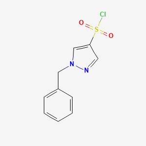 molecular formula C10H9ClN2O2S B1518062 Chlorure de 1-benzyl-1H-pyrazole-4-sulfonyle CAS No. 1153041-98-5