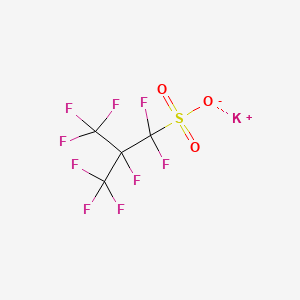 molecular formula C4F9KO3S B15180641 Potassium 1,1,2,3,3,3-hexafluoro-2-(trifluoromethyl)propanesulphonate CAS No. 93762-10-8