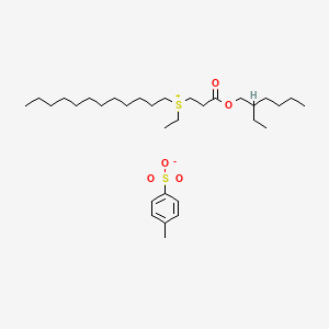 Dodecylethyl(3-((2-ethylhexyl)oxy)-3-oxopropyl)sulphonium toluene-p-sulphonate