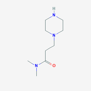 molecular formula C9H19N3O B1518068 N,N-dimethyl-3-(piperazin-1-yl)propanamide CAS No. 89009-68-7