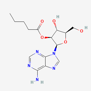 [(2R,3S,4R,5R)-2-(6-aminopurin-9-yl)-4-hydroxy-5-(hydroxymethyl)oxolan-3-yl] pentanoate