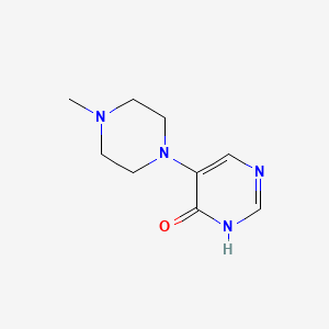 4(1H)-Pyrimidinone, 5-(4-methyl-1-piperazinyl)-