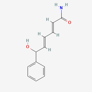 (E,E)-6-Hydroxy-6-phenyl-2,4-hexadienamide