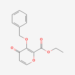 molecular formula C15H14O5 B1518080 Ethyl 3-(benzyloxy)-4-oxo-4H-pyran-2-carboxylate CAS No. 1332855-94-3