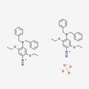 4-(dibenzylamino)-2,5-diethoxybenzenediazonium;sulfate