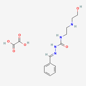 N-(2-((2-Hydroxyethyl)amino)ethyl)-2-(phenylmethylene)hydrazinecarboxamide ethanedioate