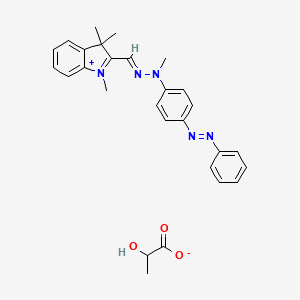 1,3,3-Trimethyl-2-((methyl(4-(phenylazo)phenyl)hydrazono)methyl)-3H-indolium lactate