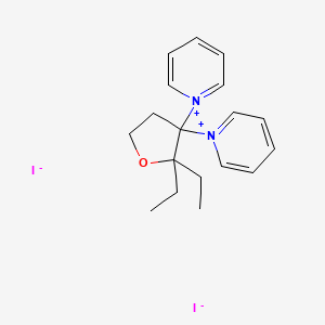 (Dihydro-3,3-diphenyl-(3H)-furan-2-ylidene)dimethylammonium iodide