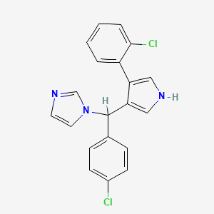 1H-Imidazole, 1-((4-chlorophenyl)(4-(2-chlorophenyl)-1H-pyrrol-3-yl)methyl)-