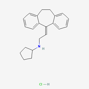 5H-Dibenzo(a,d)cyclopenten-delta(sup 5),beta-ethylamine, 10,11-dihydro-N-cyclohexyl-, hydrochloride