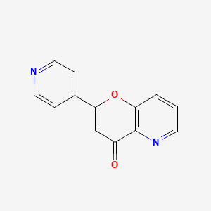 4H-Pyrano(3,2-b)pyridin-4-one, 2-(4-pyridinyl)-