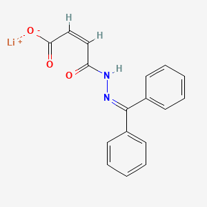 2-Butenedioic acid (Z)-, mono((diphenylmethylene)hydrazide), monolithium salt