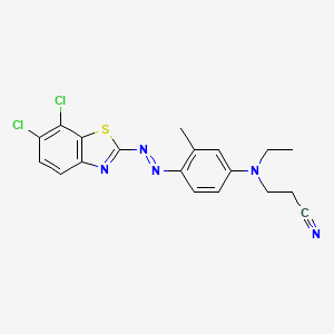 3-((4-((6,7-Dichlorobenzothiazol-2-yl)azo)-3-methylphenyl)ethylamino)propiononitrile