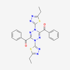 Methanone, (1,4-dihydro-1,4-bis(5-ethyl-1,3,4-thiadiazol-2-yl)-1,2,4,5-tetrazine-3,6-diyl)bis(phenyl-