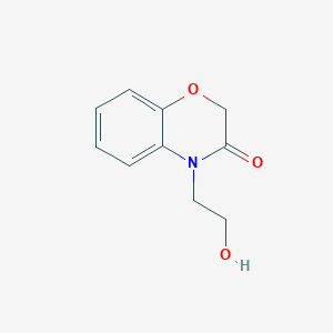 molecular formula C10H11NO3 B1518127 4-(2-hydroxyethyl)-3,4-dihydro-2H-1,4-benzoxazin-3-one CAS No. 214217-66-0