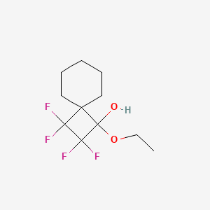 1-Ethoxy-2,2,3,3-tetrafluorospiro(3.5)nonan-1-ol