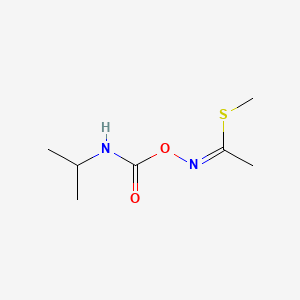 Ethanimidothioic acid, N-((((1-methylethyl)amino)carbonyl)oxy)-, methyl ester