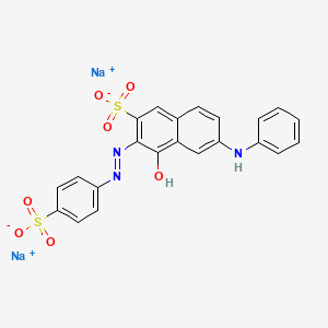 Disodium 4-hydroxy-6-(phenylamino)-3-((4-sulphonatophenyl)azo)naphthalene-2-sulphonate