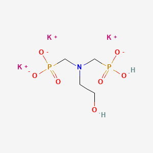 Tripotassium hydrogen (((2-hydroxyethyl)imino)bis(methylene))bisphosphonate