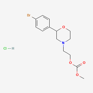 Carbonic acid, 2-(2-(4-bromophenyl)-4-morpholinyl)ethyl methyl ester, hydrochloride