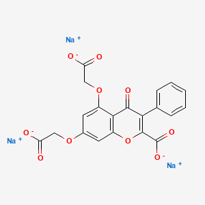 Trisodium 5,7-bis(carboxylatomethoxy)-4-oxo-3-phenyl-4H-1-benzopyran-2-carboxylate