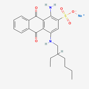 Sodium 1-amino-4-((2-ethylhexyl)amino)-9,10-dihydro-9,10-dioxoanthracene-2-sulphonate