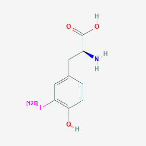 molecular formula C9H10INO3 B15181346 Iotyrosine I-125 CAS No. 19254-01-4