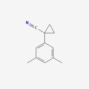 molecular formula C12H13N B1518135 1-(3,5-Dimethylphenyl)cyclopropane-1-carbonitrile CAS No. 1154178-67-2