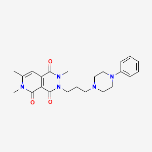 Pyrido(3,4-d)pyridazine-1,4,5(6H)-trione, 2,3-dihydro-3-(3-(4-phenyl-1-piperazinyl)propyl)-2,6,7-trimethyl-