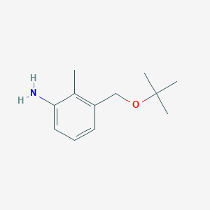 molecular formula C12H19NO B1518138 3-[(叔丁氧基)甲基]-2-甲基苯胺 CAS No. 1156812-33-7
