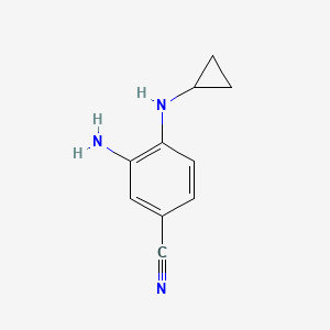 3-Amino-4-(cyclopropylamino)benzonitrile