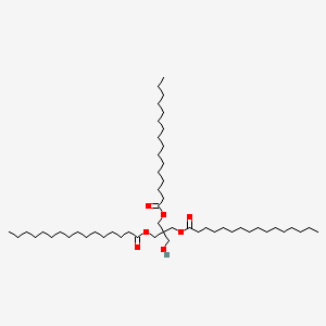 molecular formula C53H102O7 B15181423 2-(Hydroxymethyl)-2-(((1-oxohexadecyl)oxy)methyl)propane-1,3-diyl dipalmitate CAS No. 68818-69-9