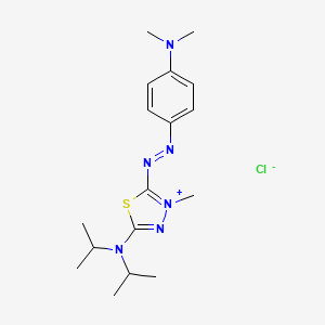 5-(Diisopropylamino)-2-((4-(dimethylamino)phenyl)azo)-3-methyl-1,3,4-thiadiazolium chloride