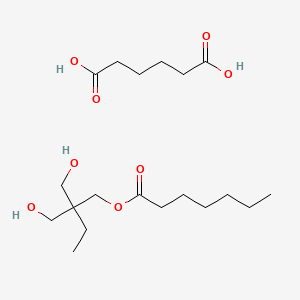 Hexanedioic acid, ester with 2-ethyl-2-(hydroxymethyl)-1,3-propanediol heptanoate