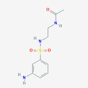 N-[2-(3-aminobenzenesulfonamido)ethyl]acetamide