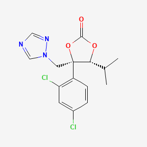 L-Arabinitol, 3,4-O-carbonyl-1,2,5-trideoxy-4-C-(2,4-dichlorophenyl)-2-methyl-5-(1H-1,2,4-triazol-1-yl)-