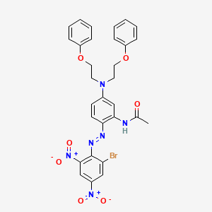 N-(5-(Bis(2-phenoxyethyl)amino)-2-((2-bromo-4,6-dinitrophenyl)azo)phenyl)acetamide