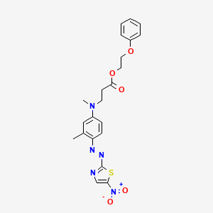 2-Phenoxyethyl N-methyl-n-[3-methyl-4-[(5-nitro-2-thiazolyl)azo]phenyl]-beta-alaninate