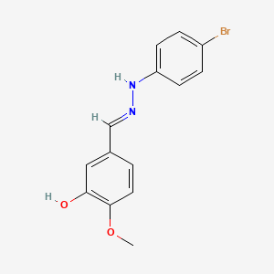 3-Hydroxy-p-anisaldehyde (p-bromophenyl)hydrazone