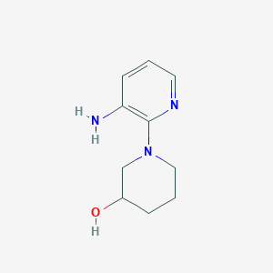 molecular formula C10H15N3O B1518159 1-(3-氨基吡啶-2-基)哌啶-3-醇 CAS No. 1154145-22-8